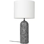 Gubi Gravity XL vloerlamp grijs marmer/wit, low