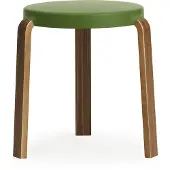Normann Copenhagen Kruk Tap Stool Walnut Olive