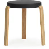 Normann Copenhagen Kruk Tap Stool Oak Black
