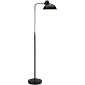 Fritz Hansen Vloerlampe , Kaiser Idell 6580-F Luxus, Zwart, Woonkamer, Metaal, Designer