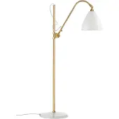 Gubi Bestlite BL3 Vloerlamp Brass|Matt White | Medium
