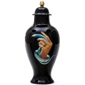 Seletti Toiletpaper Porseleinen Vaas Hands Whit Snakes
