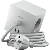 Avolt Square 1 stopcontact met USB-C 30W 1,8 m Gotland gray