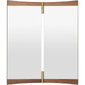 Gubi Vanity spiegel 2 Walnoot-messing