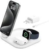 Belkin BoostCharge Qi2 15W Magnetic 3-in-1 WIZ029VFWH