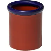 Nine Rod Pot Dark Blue | Terracotta