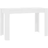 vidaXL Eettafel 120x60x76 cm bewerkt hout wit