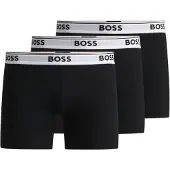 BOSS Boxershorts 'Power' lichtgrijs / zwart / wit