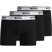 BOSS Boxershorts 'Power' lichtgrijs / zwart / wit