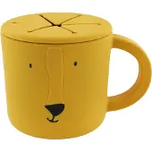 Trixie Snackbeker - Mr. Lion - Snack Cup - Kinderservies - Voor baby's vanaf 4 maanden - van Siliconen - Geschikt voor de Vaatwasser