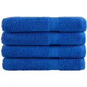vidaXL Saunadoeken SOLUND 4 st 600 g/m² 80x200 cm blauw