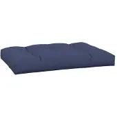 vidaXL Palletkussen 120x80x12 cm stof marineblauw