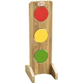 Classic World houten verkeerslicht educatief speelgoed verkeersregels.
