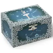 Ulysse Muziekjuwelendoos - - ballerina - Blauw - 15 x 10 cm - Zwanenmeer - Vanaf 3 jaar - Kind