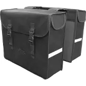 Polydaun classic canvas medium dubbel 39x33x13 cm 33 liter zwart