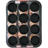 Alpina Muffinvorm - - 26,5 x 35 cm - Staal - Zwart - dikte 0,4 mm
