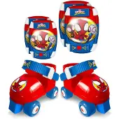 Stamp Marvel Rolschaatsen Spidey Jongens Blauw/rood Mt 23-27 met bescherming