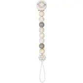 Goki Fopspeenketting - Ster Grijs - L21cm - Hout