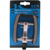 M-Wave Plate-forme de pédale Stadsfiets antidérapante 9/16 pouces Gris Set
