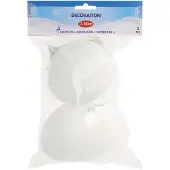 Nobrand Kersthanger Sneeuwbal 10cm, 2st.