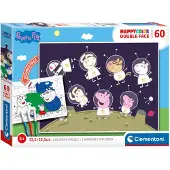 Clementoni Puzzel & Kleur Peppa Pig, 60st.