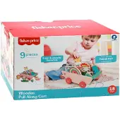 Top 1 Toys Fisher-Price Houten Kar Pull Along Met Dieren