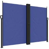 vidaXL Windscherm uittrekbaar 180x600 cm blauw