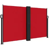 vidaXL Windscherm uittrekbaar 140x600 cm rood