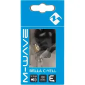 M-Wave mini bell "bella c-yell"copper, ø 30mm, 22,2 - 40mm bracket, with mounting clamp, 100 db, 48g