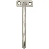 House Doctor Welo haak 10 cm Geborsteld zilver