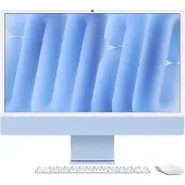 Apple Imac 24" Blauw - M4 (8 Core Cpu 8 GPu) 16 Gb 256 Gigabit Ethernet Azerty (mwuf3f)