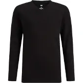 We fashion - Jongens basic T-shirt met V-hals - Regular fit - Zwart - Katoen - Maat: 98/104