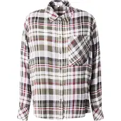 s.Oliver Blouse taupe / olijfgroen / karmijnrood / zwart
