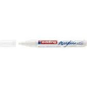 Edding 5100 acrylmarker medium - wit - 1 watervaste acrylverfmarker - ronde punt 2-3mm