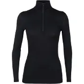 Icebreaker 200 Oasis LS Half Zip Thermoshirt Dames Black XL