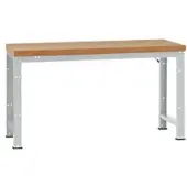 Manuflex werkbank Profi standaard, Tafelblad kunststof B 1500 x D 700, lichtgrijs