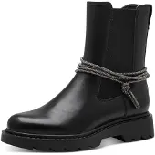 Tamaris Chelsea boots zwart / zilver