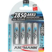 Ansmann Oplaadbare AA / HR6 Ni-MH Batterijen (4 stuks, min. 2650 mAh)
