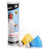 Angel Sports 6 Kunststof Shuttles in Koker - Kleur