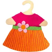Heless poppenkleding jurk Maya roze/oranje 28-35 cm