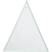 Creativ Company Glazen platen, 8x9 cm, driehoekig, 10 stuks.