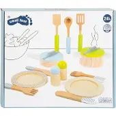 Small Foot - Houten Kookgerij en Servies Set, 15dlg.