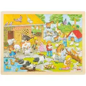 Goki Houten Puzzel Kinder Dierentuin 48 Onderdelen 1 St