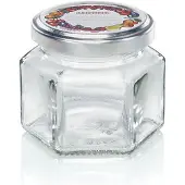 Leifheit 3209 Jampot Zeshoekig 106 ml Glas/Zilver
