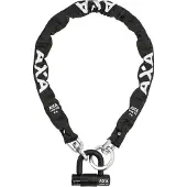 Axa Loop 110 Kettingslot – ART 2 Fietsslot – 110 cm – 9,5 mm Gehard Staal – Los Hangslot – Polyester Beschermhoes – Online Sleutelservice – Zwart – Zeer geschikt voor Fatbikes