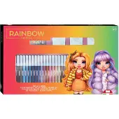 Multiprint Rainbow high kleurset met stempels, 41dlg.