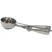 Sans marque IJsschep IJsbollepel of oliebol beslaglepel - RVS - 7cm