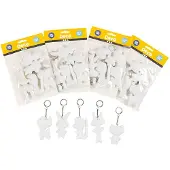 Creativ Company Figuren van textiel met sleutelhanger, 25st.