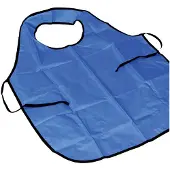 Creativ Company Schilderschort blauw met neklus, set van 10