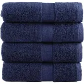 vidaXL Premium washandjes SOLUND 4 stuks marineblauw 30x30 cm 600 g/m²